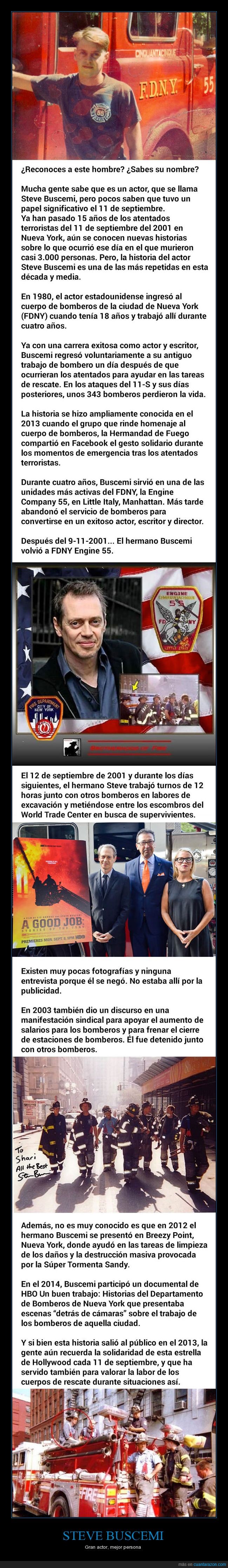 911,steve buscemi,actor,ayuda,grande,11 de septiembre